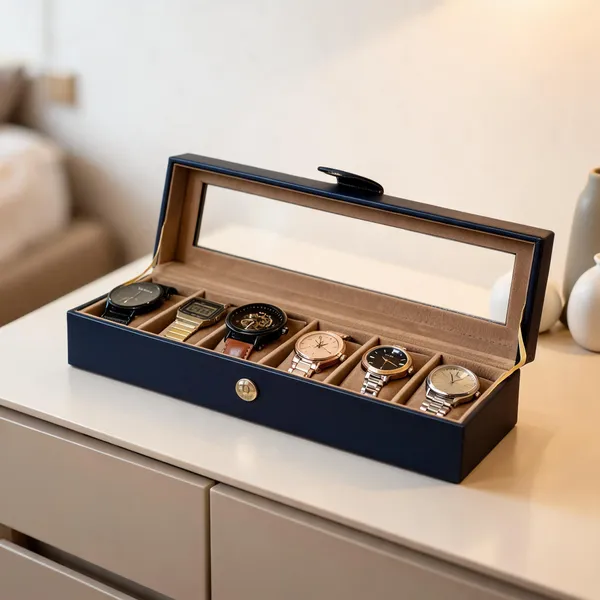 Black_Mdf/Wood_And_Glass_And_Lining_Organizer_Box_For_Watch_Storage,_Jewelry_Organization