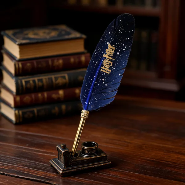 Blue_Feather_And_Plastic_Quill_Pen_For_Writing,_Decoration,_Gifting