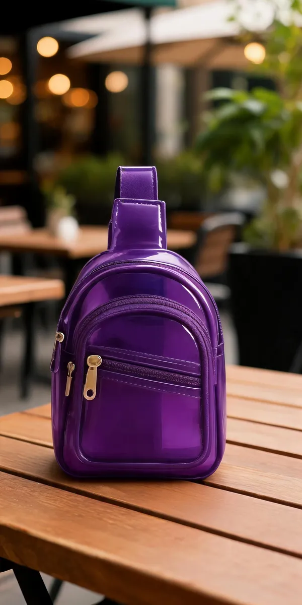 Purple_Pvc_And_Polyester_Lining_Sling_Backpack_For_School,_Travel,_Daily_Carry
