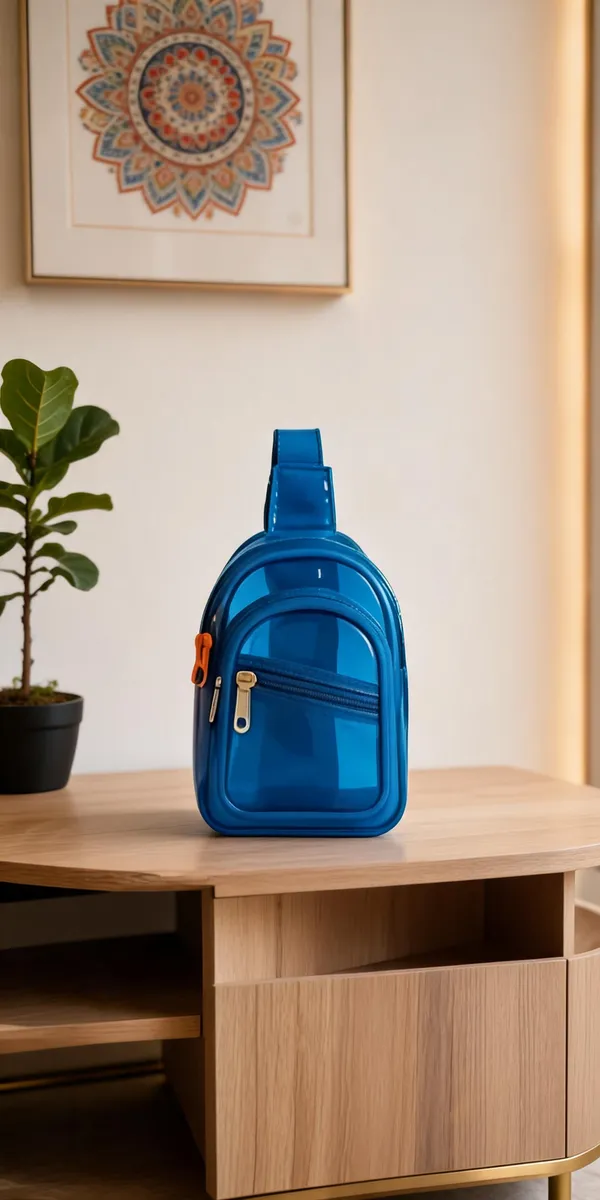 Blue_Pvc_And_Polyester_Lining_Sling_Backpack_For_School,_Travel,_Daily_Carry