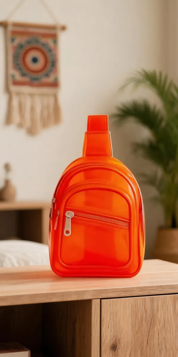 Orange_Pvc_And_Polyester_Lining_Sling_Backpack_For_School,_Travel,_Daily_Carry