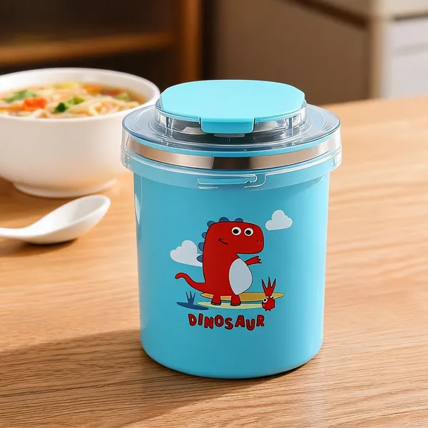 Blue_Stainless_Steel_And_Plastic_Lid/Handle_Soup_Cup_For_Soup,_Beverages,_Food_Storage