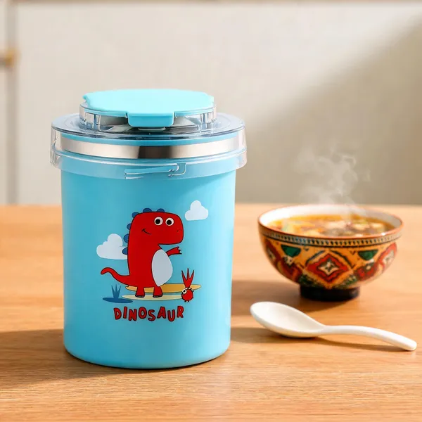 Blue_Stainless_Steel_And_Plastic_Lid/Handle_Soup_Cup_For_Soup,_Beverages,_Food_Storage