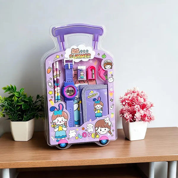 Purple_Plastic_And_Paper_And_Metal_Components_Stationery_Set_For_School,_Writing,_Stationery_Storage