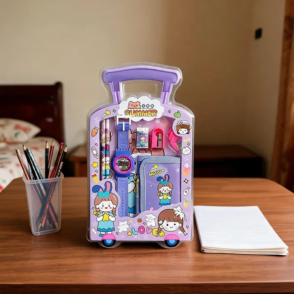 Purple_Plastic_And_Paper_And_Metal_Components_Stationery_Set_For_School,_Writing,_Stationery_Storage