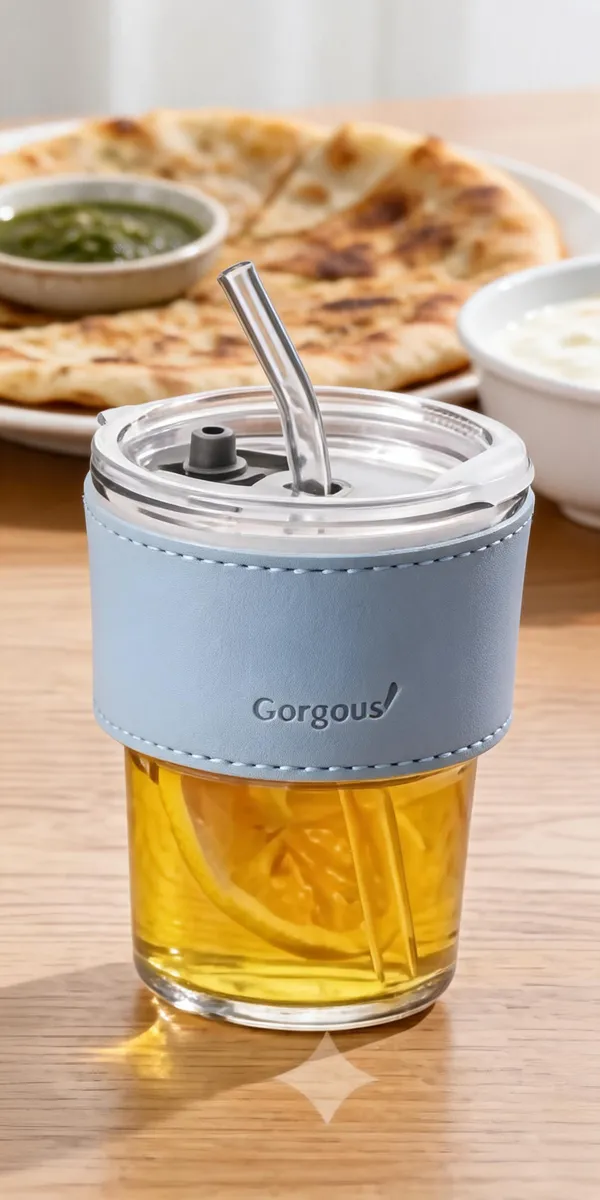 Transparent_Glass_And_Pu_Leather_Sleeve_Tumbler_For_Drinking_Water,_Beverages,_Travel