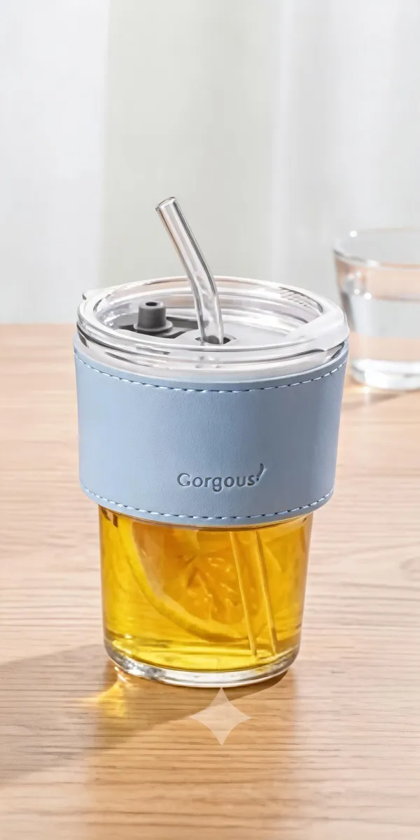 Transparent_Glass_And_Pu_Leather_Sleeve_Tumbler_For_Drinking_Water,_Beverages,_Travel