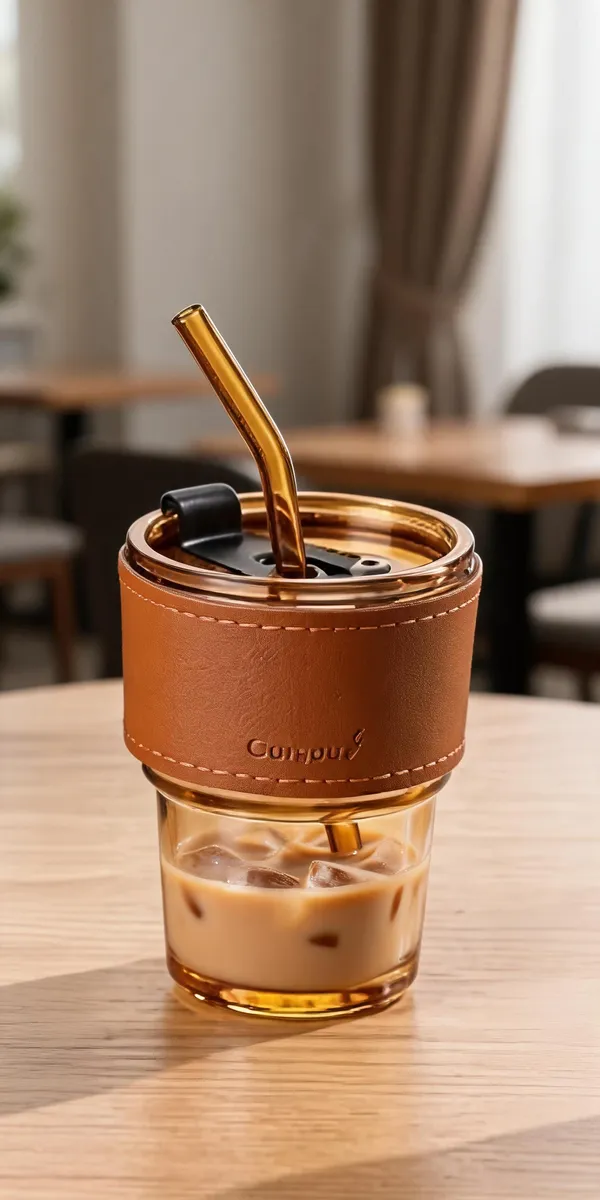 Transparent_Glass_And_Pu_Leather_Sleeve_Tumbler_For_Drinking_Water,_Beverages,_Travel