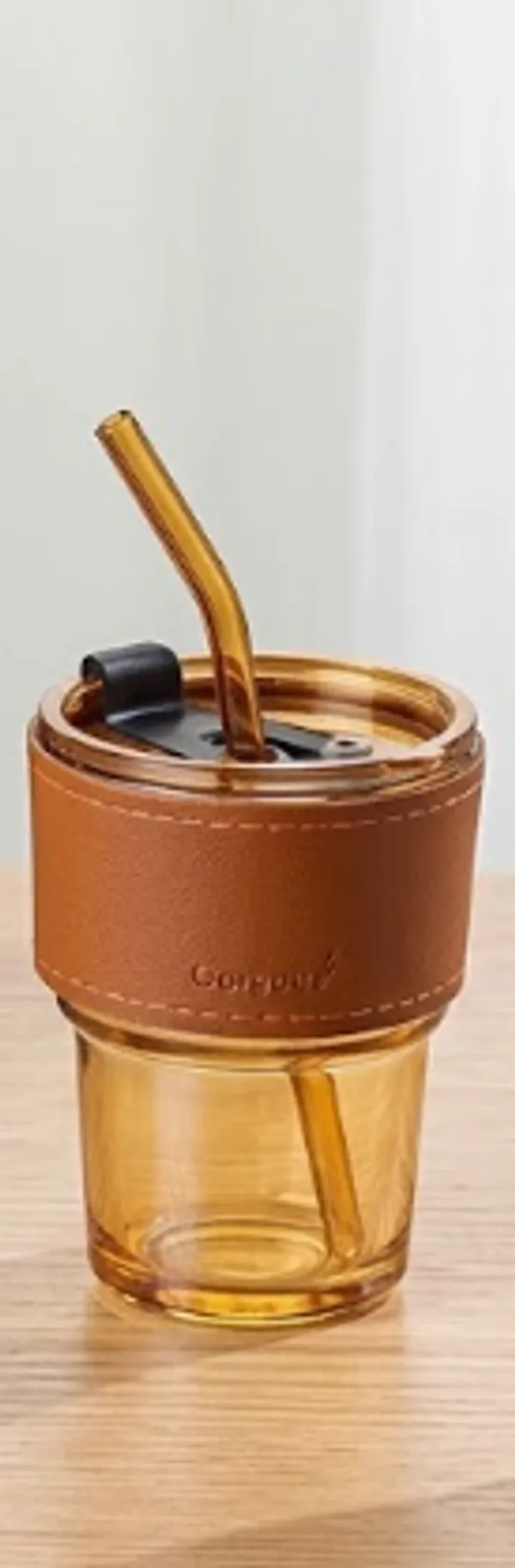 Glass_Leather_Sleeve_400_Ml_Tumbler