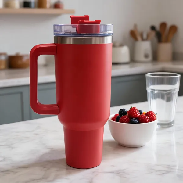 Red_Stainless_Steel_And_Plastic_Lid_Tumbler_For_Hot/Cold_Beverage_Storage,_Travel