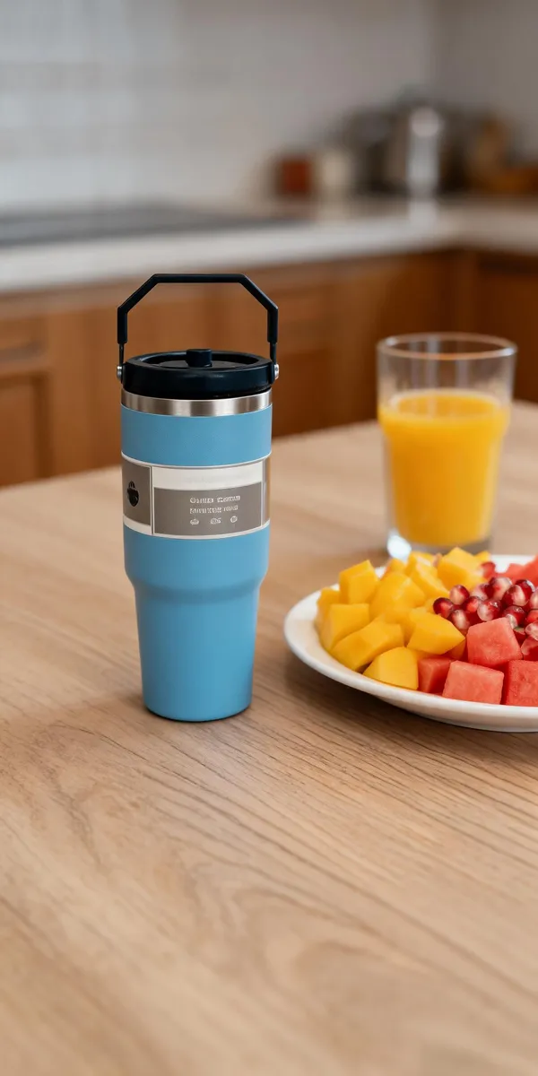 Blue_Stainless_Steel_And_Plastic_Lid_Tumbler_For_Hot/Cold_Beverage_Storage,_Travel
