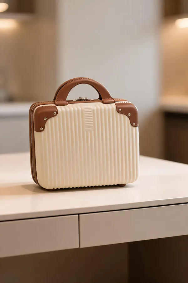 Tan_Abs_Plastic_And_Lining_Vanity_Case_For_Cosmetics,_Toiletries,_Travel_Storage