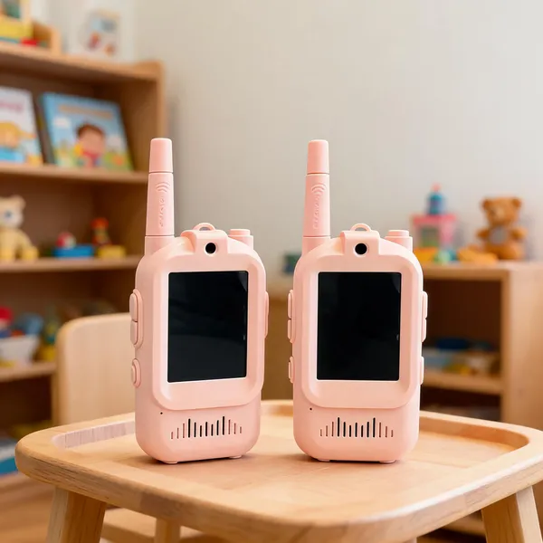 Pink_Abs_Plastic_And_Electronic_Components_Walkie_Talkie_Set_For_Pretend_Play,_Communication_Games