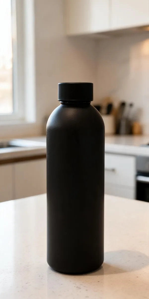 Black_Stainless_Steel_And_Plastic_Lid_Water_Bottle_For_Drinking_Water,_Travel,_School