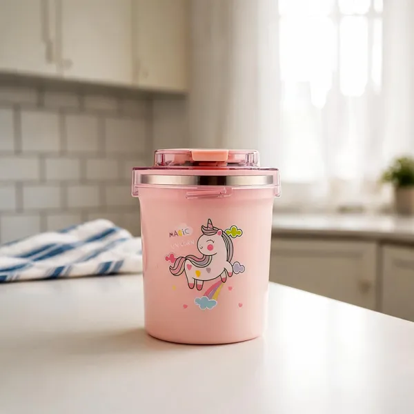 Peach_Food-Grade_Plastic_And_Silicone_Straw_Water_Bottle_For_Drinking_Water,_School,_Travel