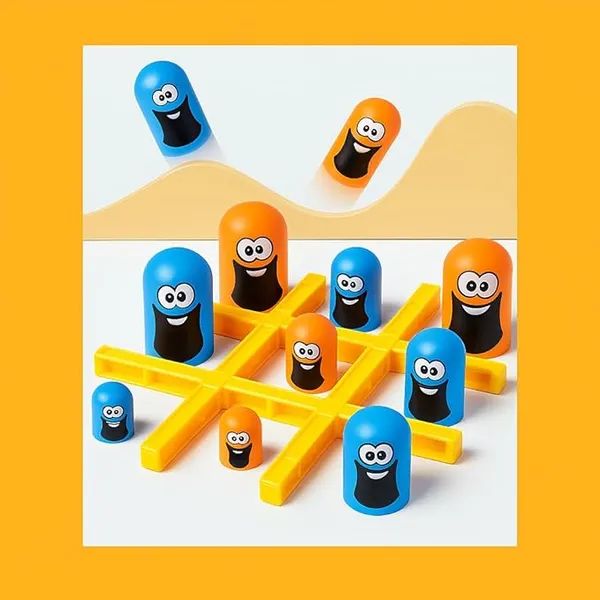 Gobble_Strategy_Board_Game_With_Blue_And_Orange_Gobblers