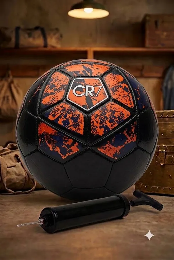 Black_Orange_Synthetic_Football_With_Air_Pump