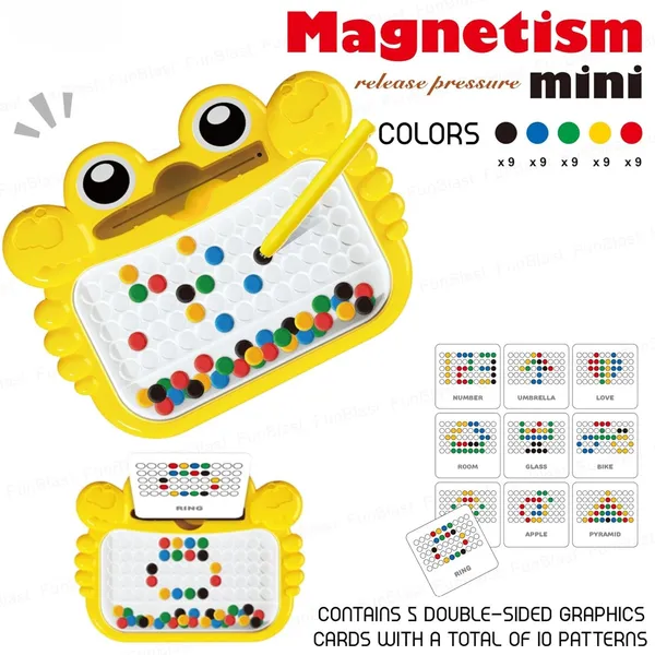 Yellow_Magnetic_Bead_Drawing_Board_For_Kids