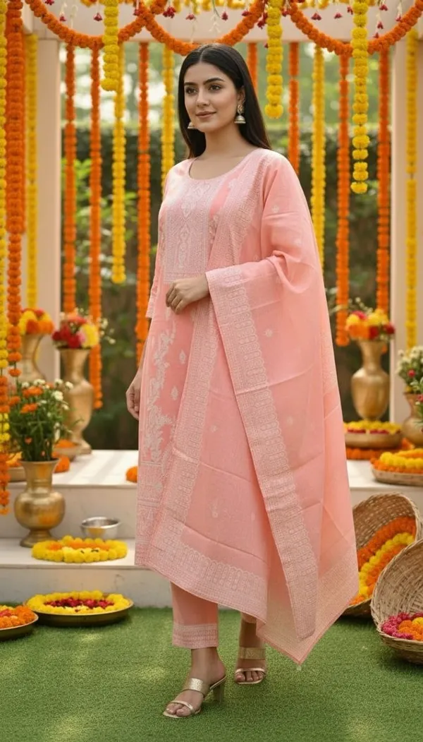 Peach_Embroidered_Kurta_Set_for_Women
