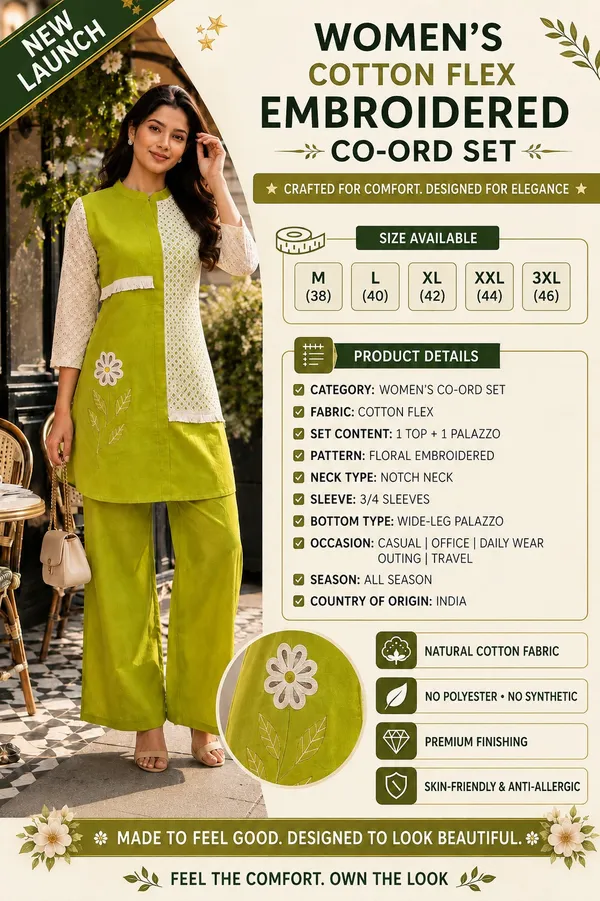 Lime_Green_Embroidered_Straight_Kurta_Set_For_Women