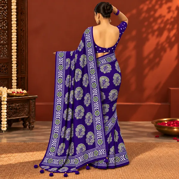 Purple_Printed_Saree_With_Blouse_Piece_For_Women