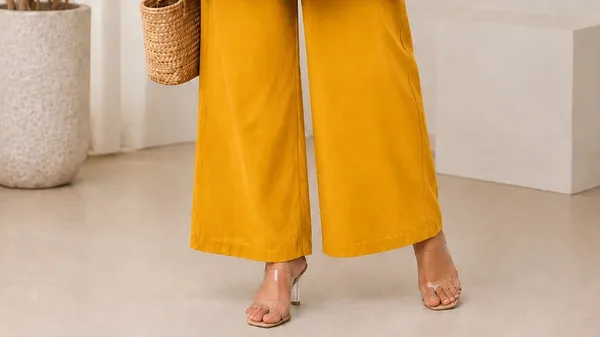 Black_Flared_Tunic_And_Yellow_Palazzo_Set_For_Women