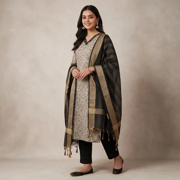 Beige_Cotton_Straight_Kurta_Set_For_Women