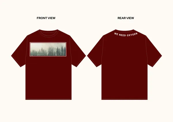 Maroon_Oversized_T-shirt_100%_Pure_Cotton_For_Unisex