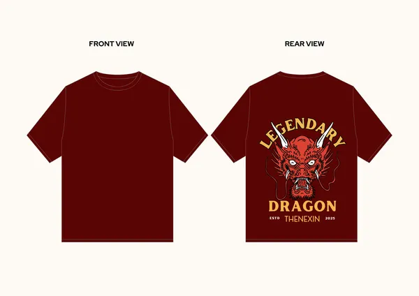 Maroon_Oversized_T-shirt_100%_Pure_Cotton_For_Unisex