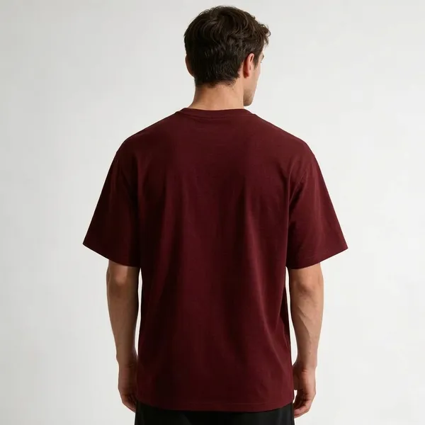 Maroon_Oversized_T-shirt_100%_Pure_Cotton_For_Unisex