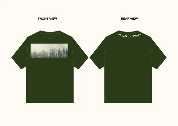Dark_Green_Oversized_T-shirt_100%_Pure_Cotton_For_Unisex