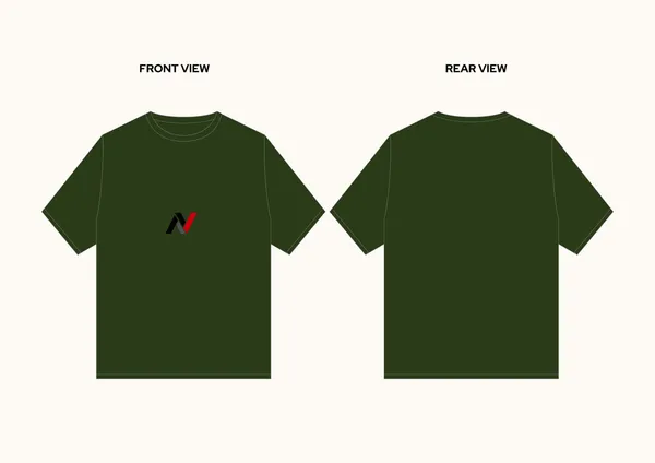 Dark_Green_Oversized_T-shirt_100%_Pure_Cotton_For_Unisex