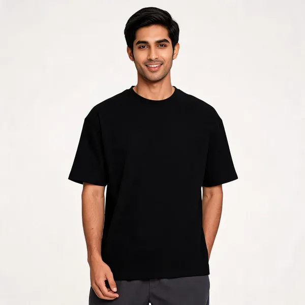 Black_Oversized_T-shirt_100%_Pure_Cotton_For_Unisex
