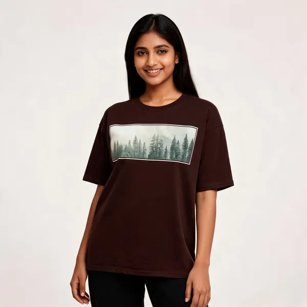 Brown_Oversized_T-shirt_100%_Pure_Cotton_For_Unisex