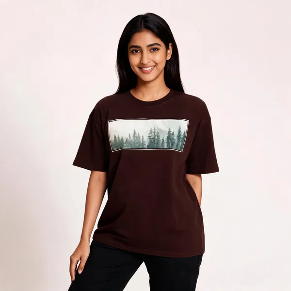 Brown_Oversized_T-shirt_100%_Pure_Cotton_For_Unisex