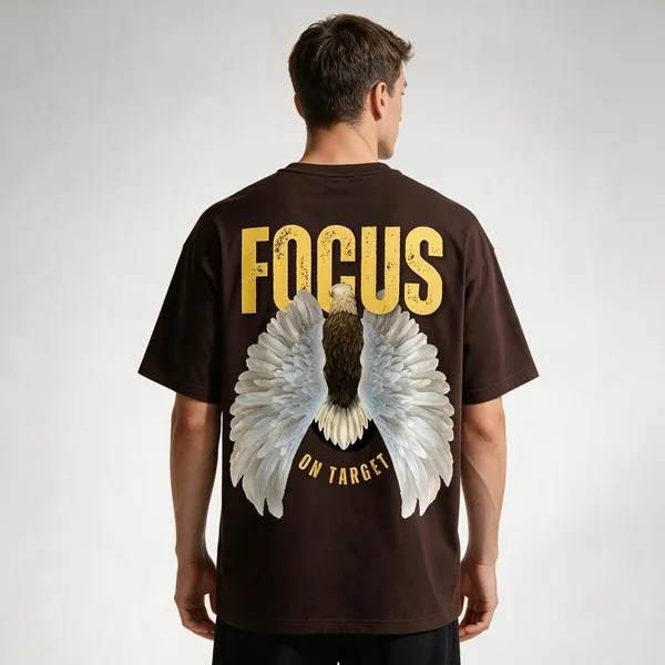 Dark_Brown_Oversized_T-shirt_100%_Pure_Cotton_For_Unisex