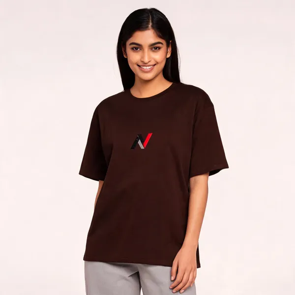 Brown_Oversized_T-shirt_100%_Pure_Cotton_For_Unisex