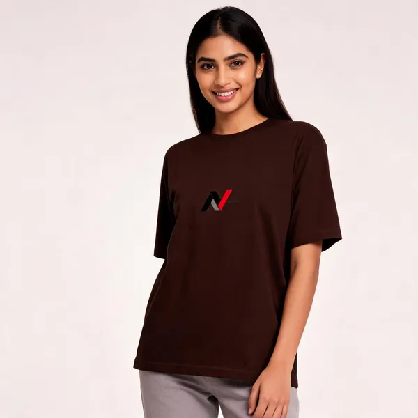 Brown_Oversized_T-shirt_100%_Pure_Cotton_For_Unisex