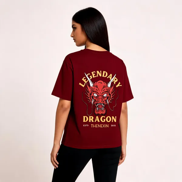 Maroon_Oversized_T-shirt_100%_Pure_Cotton_For_Unisex