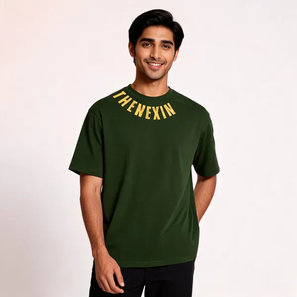 Green_Oversized_T-shirt_100%_Pure_Cotton_For_Unisex
