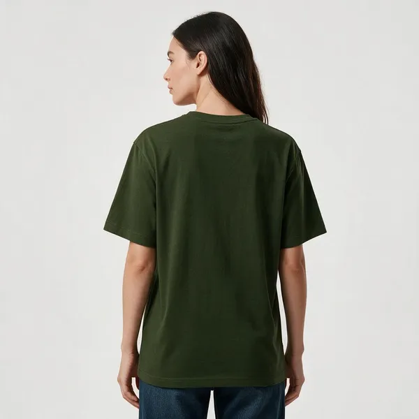 Dark_Green_Oversized_T-shirt_100%_Pure_Cotton_For_Unisex