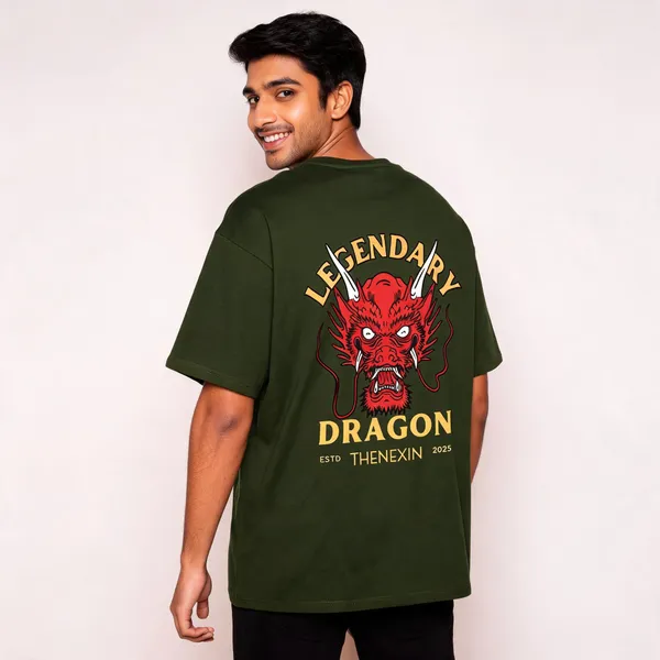 Green_Oversized_T-shirt_100%_Pure_Cotton_For_Unisex