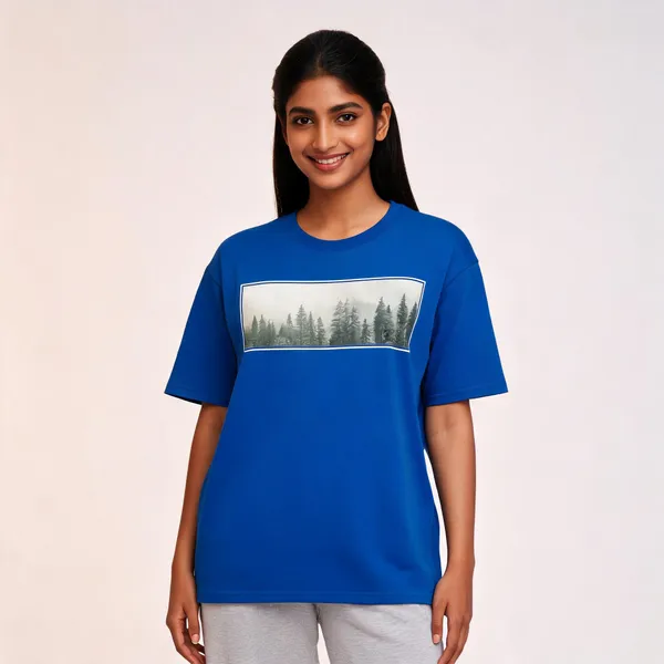 Blue_Oversized_T-shirt_100%_Pure_Cotton_For_Unisex