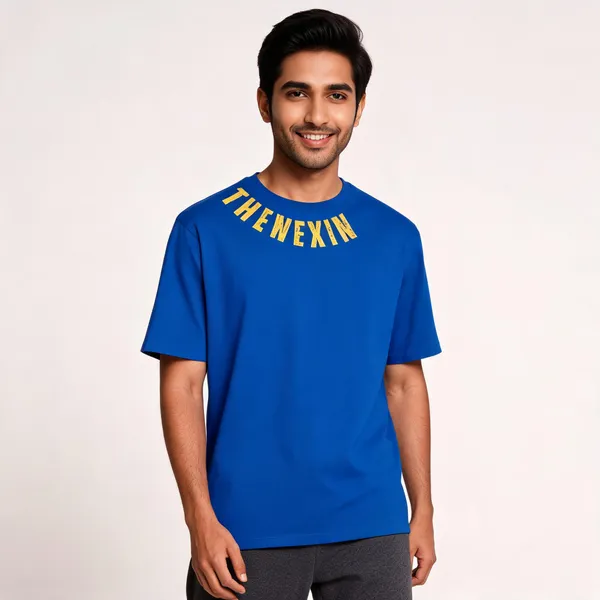 Blue_Oversized_T-shirt_100%_Pure_Cotton_For_Unisex