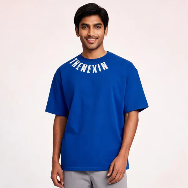 Blue_Oversized_T-shirt_100%_Pure_Cotton_For_Unisex