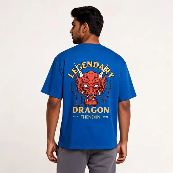 Blue_Oversized_T-shirt_100%_Pure_Cotton_For_Unisex