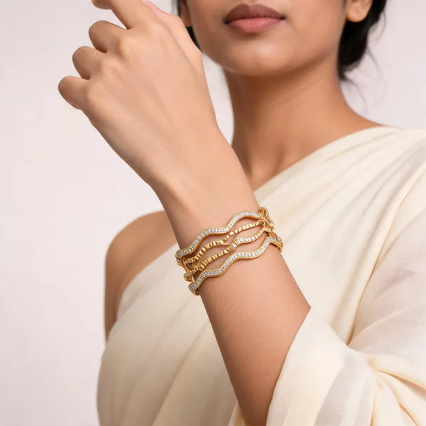 Gold_Metal_Alloy_Openwork_Stone_Studded_Bangle_For_Women
