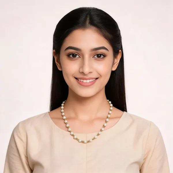 Gold_Metal_Alloy_White_Bead_Pearl_Necklace_For_Women