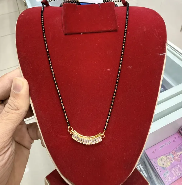 Black_Bead_Gold_Tone_Fringe_Pendant_Mangalsutra_Necklace_For_Women