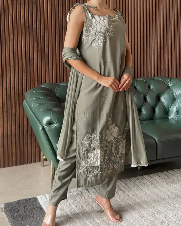 Olive_Green_Embroidered_Slip_Dress